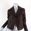 Theory Leather Motorcycle Jacket Pavati Dark Brown Size 2 Biker Jacket