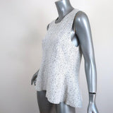 Theory Peplum Top Colisha Lustrate Cream/Gray Size Large Sleeveless Tank available at CelebrityOwned.com img_3
