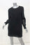 Theyskens' Theory Dress Drian Fliners Black Mesh Size Petite Long Sleeve Mini