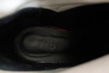 Tibi Ankle Boots Jean White Leather Size 38 Kitten Heel Sock Booties available at CelebrityOwned.com img_11