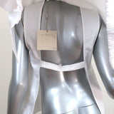 Tibi Cape Sleeve Top White Cotton Poplin Size 4 Crewneck Blouse NEW-img_[image_position} from CelebrityOwned.com