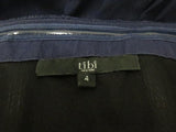 Tibi Dress Navy Pleated Silk Chiffon Size 4 Strapless Bubble Hem Mini available at CelebrityOwned.com img_8