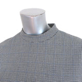 Tibi Mock Neck Top Hudson White/Gray Houndstooth Check Size Extra Small available at CelebrityOwned.com img_2