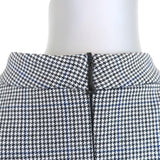 Tibi Mock Neck Top Hudson White/Gray Houndstooth Check Size Extra Small available at CelebrityOwned.com img_6