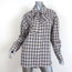 Tibi Tie-Neck Shirt Kingston Plaid Size Medium Zip-Back Long Sleeve Top NEW