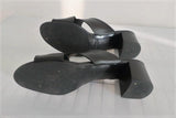 Tod's Crisscross Slide Sandals Black Leather Size 40 Mid-Heel Mules available at CelebrityOwned.com img_8