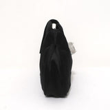 Tod's Evening Bag Black Crystal-Embellished Satin Mini Clutch available at CelebrityOwned.com img_5