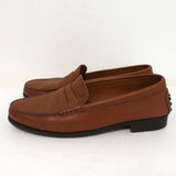 Tod's Penny Loafers Brown Grained Leather Size 9 Slip-On Flats available at CelebrityOwned.com img_6