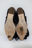 Tomas Maier Denim Lace-Up Flats Size 7.5 Pointed Toe available at CelebrityOwned.com img_9