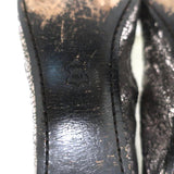 Tory Burch Scrunch Ballet Flats Amelia Crystal-Embellished Silver Leather Size 8 available at CelebrityOwned.com img_11