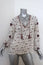 Ulla Johnson Blouse Lida White Embroidered Floral Print Silk Size 0 Peasant Top