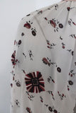 Ulla Johnson Blouse Lida White Embroidered Floral Print Silk Size 0 Peasant Top available at CelebrityOwned.com img_8