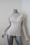 Ulla Johnson Top Maritza Cream Fine Ribbed Cotton Size Medium Ruffled Pullover
