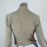 VEDA Boss Suede Jacket Light Beige Size Petite available at CelebrityOwned.com img_6