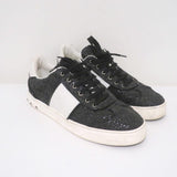 Valentino Glitter Flycrew Rockstud Sneakers Black/White Size 38 available at CelebrityOwned.com img_1