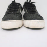 Valentino Glitter Flycrew Rockstud Sneakers Black/White Size 38 available at CelebrityOwned.com img_5