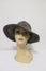 Valeur Mad Factory Wide Brim Hat Coco Gray Raffia with Bow