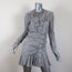 Veronica Beard Mini Dress Kai Cream/Blue Striped Ruffle Cotton-Blend Size 0