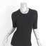 Veronica Beard Top Dillon Black Ribbed Knit Size Medium Crewneck Pullover NEW