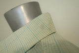 Victoria Beckham Oversize Short Sleeve Shirt Light Yellow Checked Cotton Size 8 available at CelebrityOwned.com img_7