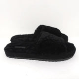 Vince Kalina Shearling Slipper Slide Sandals Black Size 9.5 NEW available at CelebrityOwned.com img_3