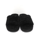 Vince Kalina Shearling Slipper Slide Sandals Black Size 9.5 NEW available at CelebrityOwned.com img_4
