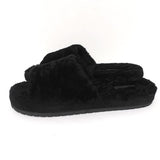 Vince Kalina Shearling Slipper Slide Sandals Black Size 9.5 NEW available at CelebrityOwned.com img_6