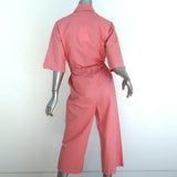 Who What Wear x Target Short Sleeve Jumpsuit Pink Cotton Size Extra Small NEW available at CelebrityOwned.com img_7
