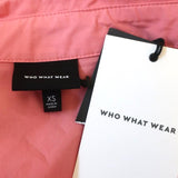 Who What Wear x Target Short Sleeve Jumpsuit Pink Cotton Size Extra Small NEW available at CelebrityOwned.com img_8