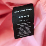 Who What Wear x Target Short Sleeve Jumpsuit Pink Cotton Size Extra Small NEW available at CelebrityOwned.com img_9