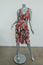 Wunderkind Dress Pleated Floral Print Chiffon Size 40 Sleeveless Tie-Waist