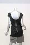 Zac Posen Denim Dress Two-Tone Cotton Size 6 Cap Sleeve Sheath available at CelebrityOwned.com img_4