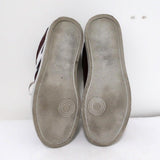 Zadig & Voltaire ZV1747 Flash Low Top Sneakers Burgundy Leather Size 36 available at CelebrityOwned.com img_11