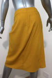 Zara Wrap-Effect Skirt Marigold Linen-Blend Size Small available at CelebrityOwned.com img_4