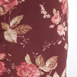 Zimmermann Mini Dress Unbridled Burgundy Draped Floral Print Stretch Silk Size 0 available at CelebrityOwned.com img_6