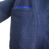 ACNE Studios Blair Coat Navy Canvas Size 38 Snap-Front Long Jacket - Celebrity Owned