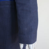 ACNE Studios Blair Coat Navy Canvas Size 38 Snap-Front Long Jacket - Celebrity Owned