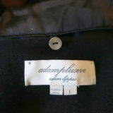 AdamPlusEve by Adam Lippes Mink Collar Sweatercoat Black Wool-Blend Size 1 - Celebrity Owned