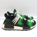 Adidas Pharrell x Billionaire Boys Club NMD Hu Trail Green Plaid Sneakers Size 7 - Celebrity Owned