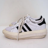 Adidas Platform Sneakers White Leather Size 6 - Celebrity Owned