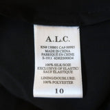 A.L.C. Dress Sidney Leopard Print Smocked Chiffon Size 10 Long Sleeve NEW - Celebrity Owned