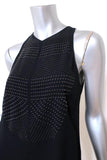 A.L.C. Top Brenner Navy Studded Crepe Size 4 Sleeveless Blouse - Celebrity Owned