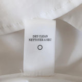 A.L.C. Twist-Back Shirt Meg White Stretch Cotton Size 2 Long Sleeve Top - Celebrity Owned