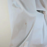 A.L.C. Twist-Back Shirt Meg White Stretch Cotton Size 2 Long Sleeve Top - Celebrity Owned