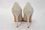 Alexa Wagner Pumps Princess Ric Floral-Embroidered Suede Size 38 High Heel - Celebrity Owned