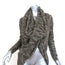 Alice + Olivia Drape Wrap Around Sweater Brown Space Dye Wool Size Small