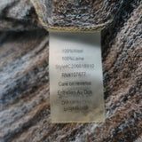 Alice + Olivia Drape Wrap Around Sweater Brown Space Dye Wool Size Small - Celebrity Owned