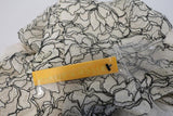 Alice + Olivia Peplum Dress Shovan Ivory/Black Lace & Crepe Open-Back Size 6 NEW - Celebrity Owned