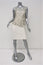 Alice + Olivia Peplum Dress Shovan Ivory/Black Lace & Crepe Open-Back Size 6 NEW