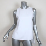 Alice + Olivia Tank Top Gayle White Crepe Size Extra Small NEW - Celebrity Owned